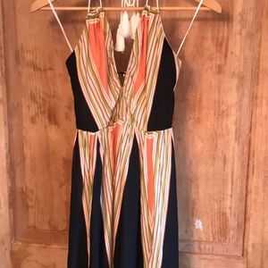 Pretty tribal maxi halter dress NWT boho